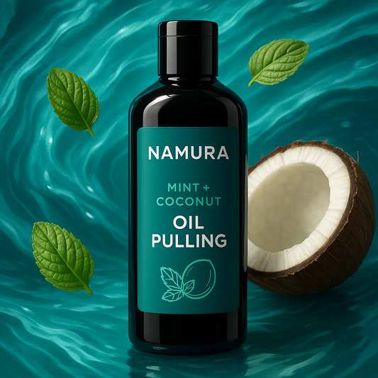 Mint + Coconut Oil Pulling